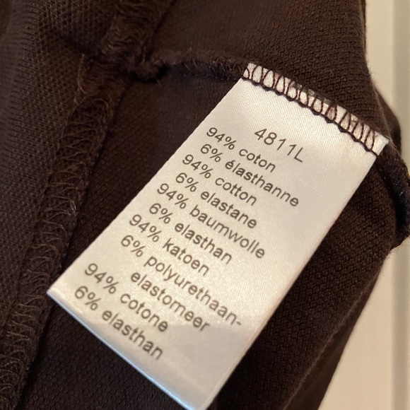 Lacoste original fit polo, espresso brown, size 40 - Picture 3 of 3